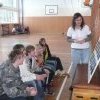 Přednáška o AIDS 8.12.2010 v tělocvičně školy