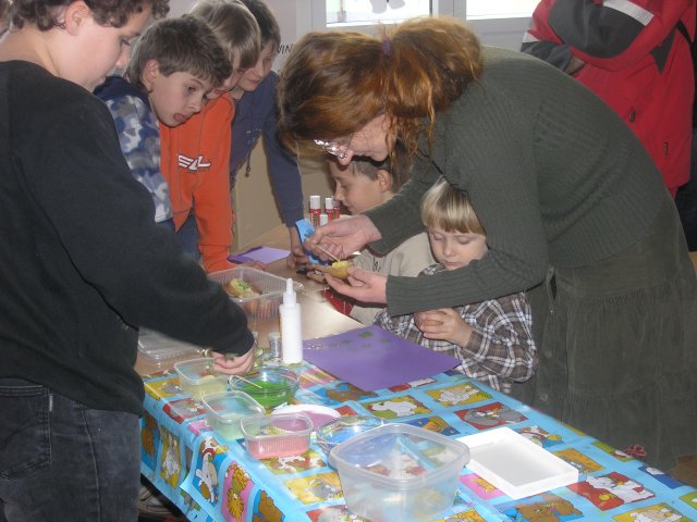 Vánoční dílna konaná v sobotu 27.11.2010  v prostorách školy