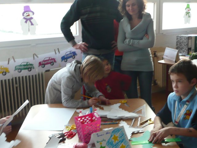 Vánoční dílna konaná v sobotu 27.11.2010  v prostorách školy