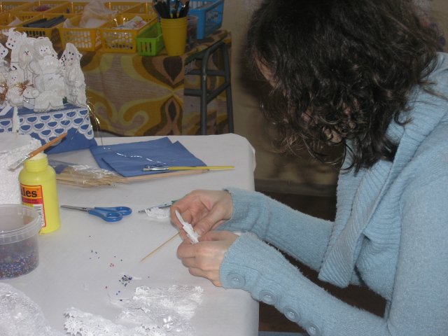 Vánoční dílna konaná v sobotu 27.11.2010  v prostorách školy